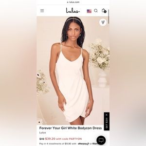 Lulus Forever Your Girl White Bodycon Dress White Size XL